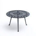Gartentisch aus Metall für den Außenbereich-60 x 60 x 45
